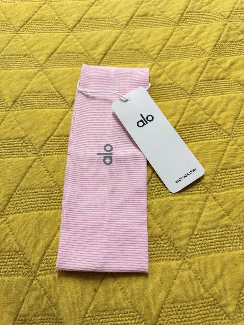 ALO Yoga Pink Fabric Resistance Band